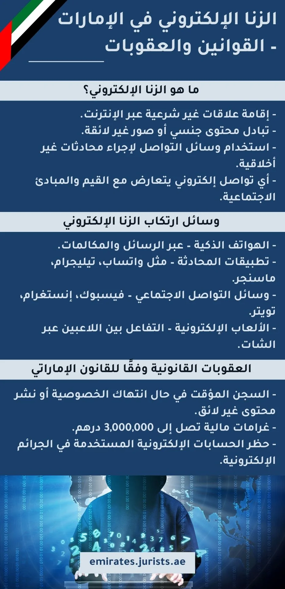 الزنا الإلكتروني في الإمارات – القوانين والعقوبات