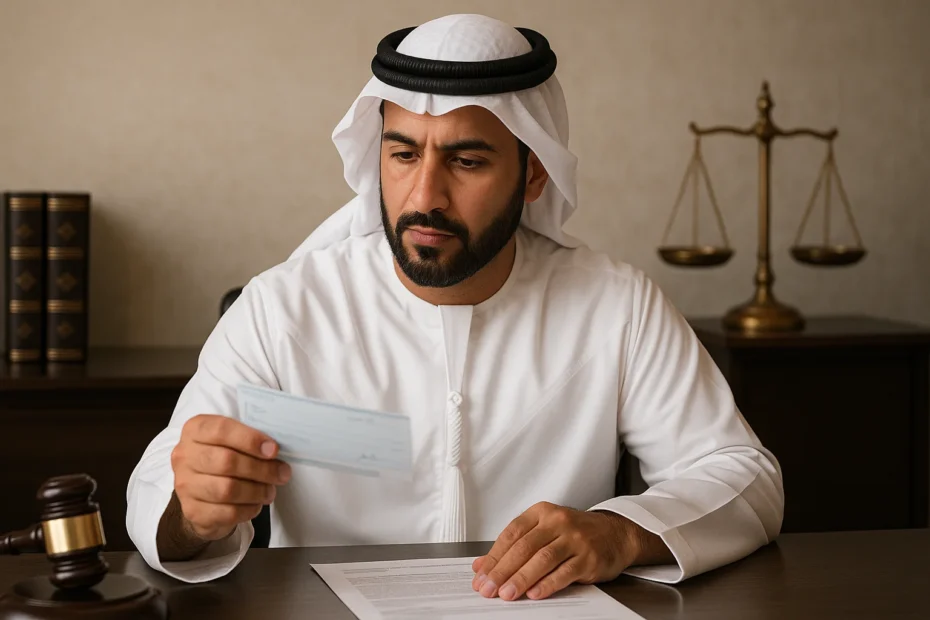 شروط وإجراءات رفع دعوى الشيك المرتجع في الإمارات